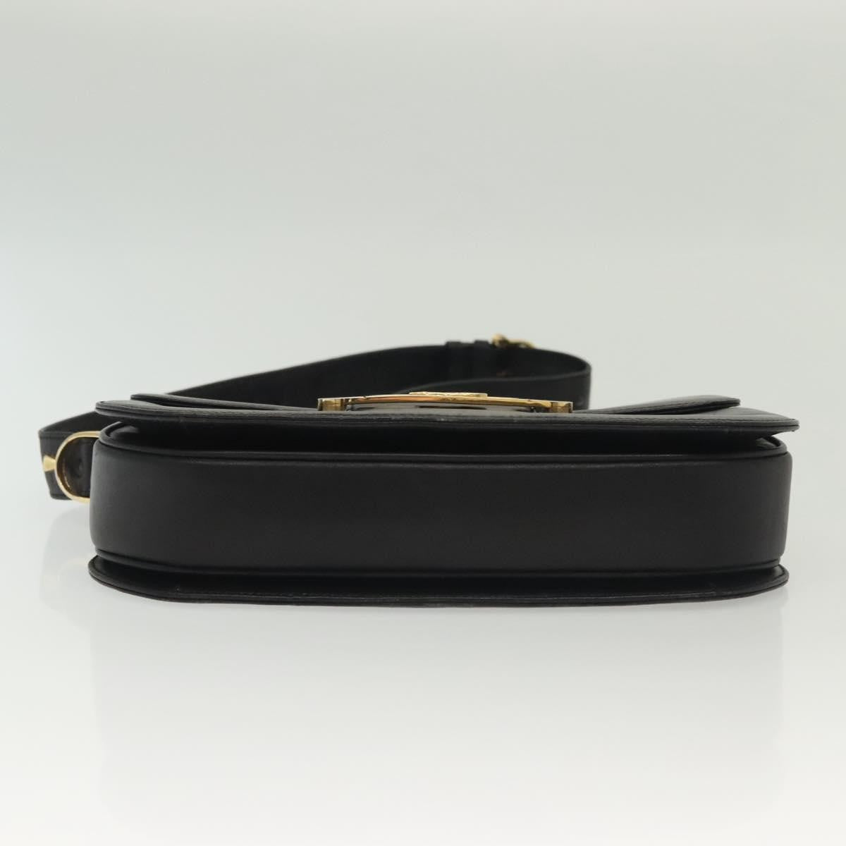 Celine Horse Carriage Shoulder bag Leather, BLACK, LEATHER, Shoulder bag
