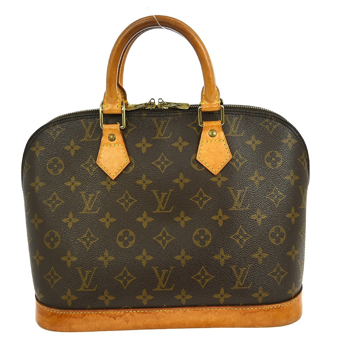 Louis Vuitton Alma Handbag Monogram Canvas, BROWN, CANVAS, Handbag