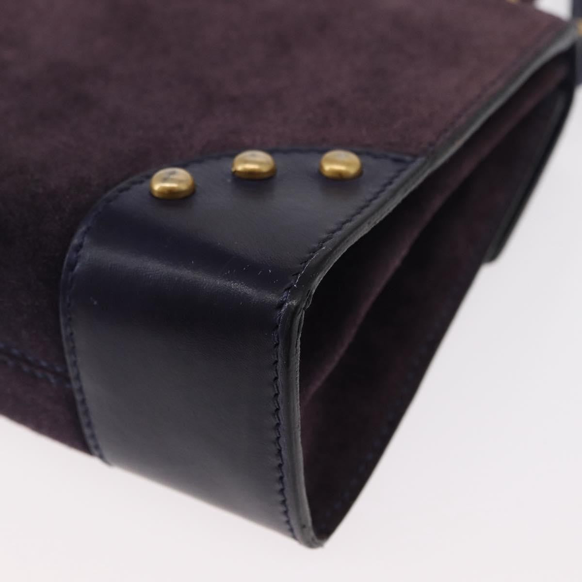 Celine Handbag Suede, PURPLE, SUEDE, Handbag