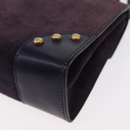 Celine Handbag Suede, PURPLE, SUEDE, Handbag