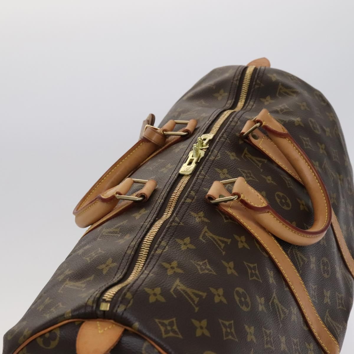 Louis Vuitton Keepall Bag Monogram Canvas, BROWN, CANVAS, Travel bag