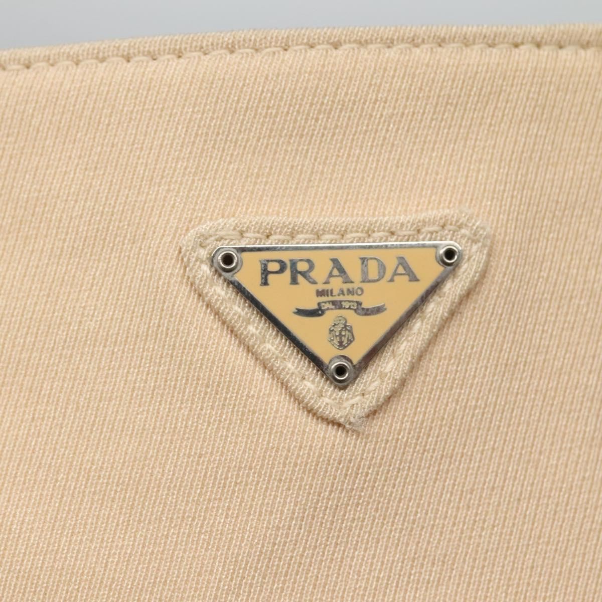 Prada Zip Messenger Canvas, BEIGE, CANVAS, Shoulder bag