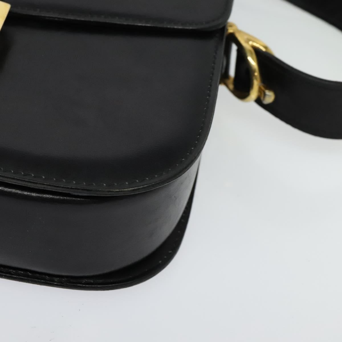 Celine Horse Carriage Shoulder bag Leather, BLACK, LEATHER, Shoulder bag