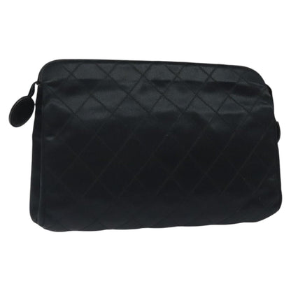 Chanel Vintage Clutch Silk, BLACK, SATIN, Clutche & pouche