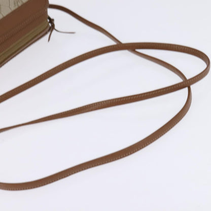 Christian Dior Vintage Honeycomb Shoulder Bag Canvas and Leather, BEIGE, CANVAS, Shoulder bag