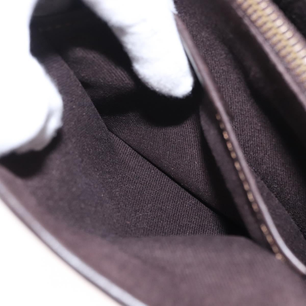 Celine Vintage Macadam Handbag Canvas, BEIGE, CANVAS, Handbag