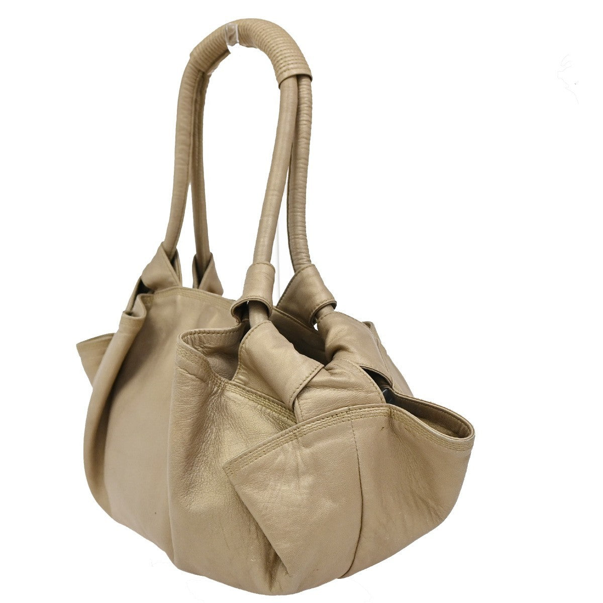 Loewe Anagram Logo Nappa Aire Hand Bag Leather, GOLD, LEATHER, Handbag