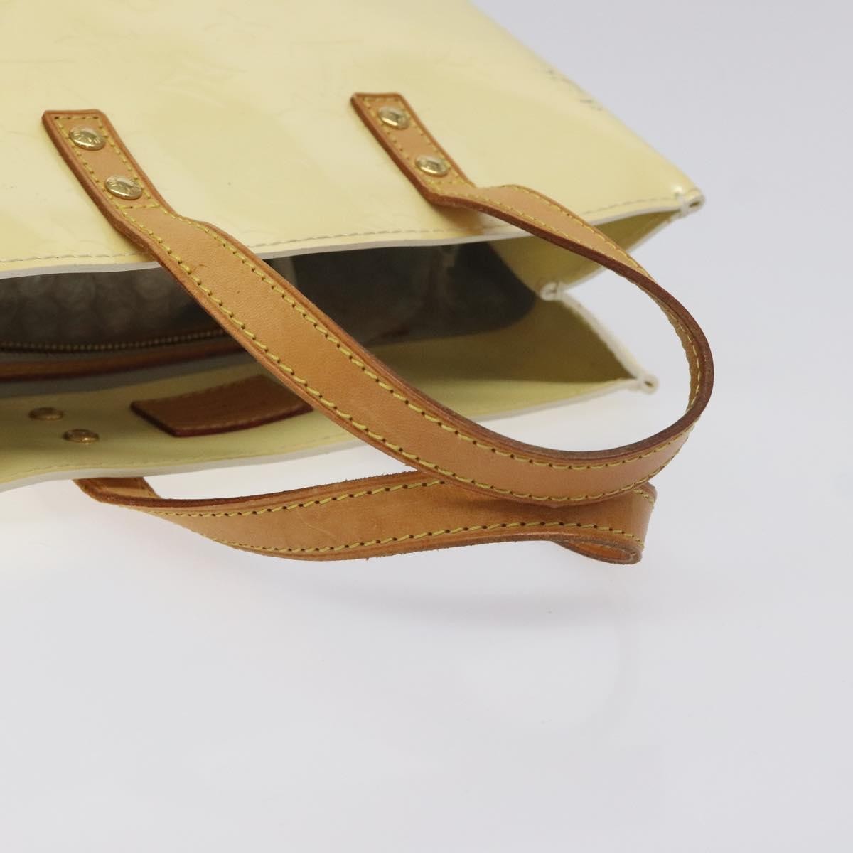 Louis Vuitton Reade Handbag Monogram Vernis, BEIGE, PATENT_LEATHER, Handbag