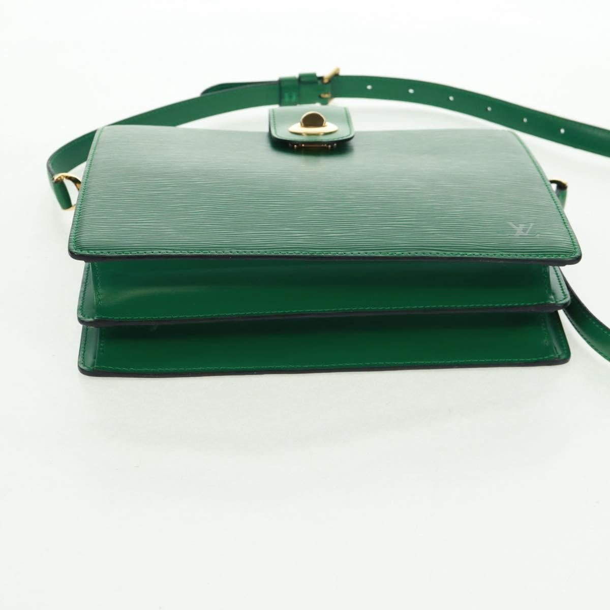 Louis Vuitton Capucines Shoulder Bag Epi Leather, GREEN, LEATHER, Shoulder bag