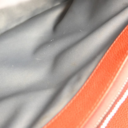 Chanel Grand Shopping Tote Quilted Caviar, ORANGE, LEATHER, Tote bag