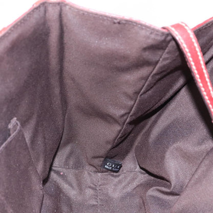 Gucci Vintage tote Leather, RED, LEATHER, Tote bag