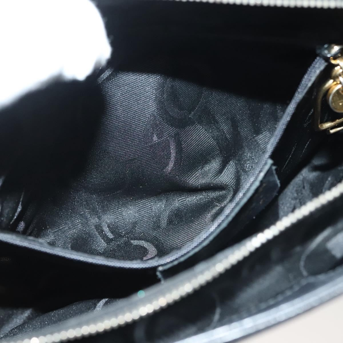 Salvatore Ferragamo Gancini Shoulder Bag Leather, BLACK, LEATHER, Shoulder bag