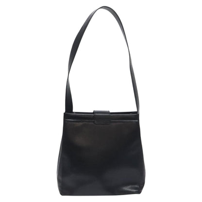 Salvatore Ferragamo Vala Shoulder Bag Leather, BLACK, LEATHER, Shoulder bag