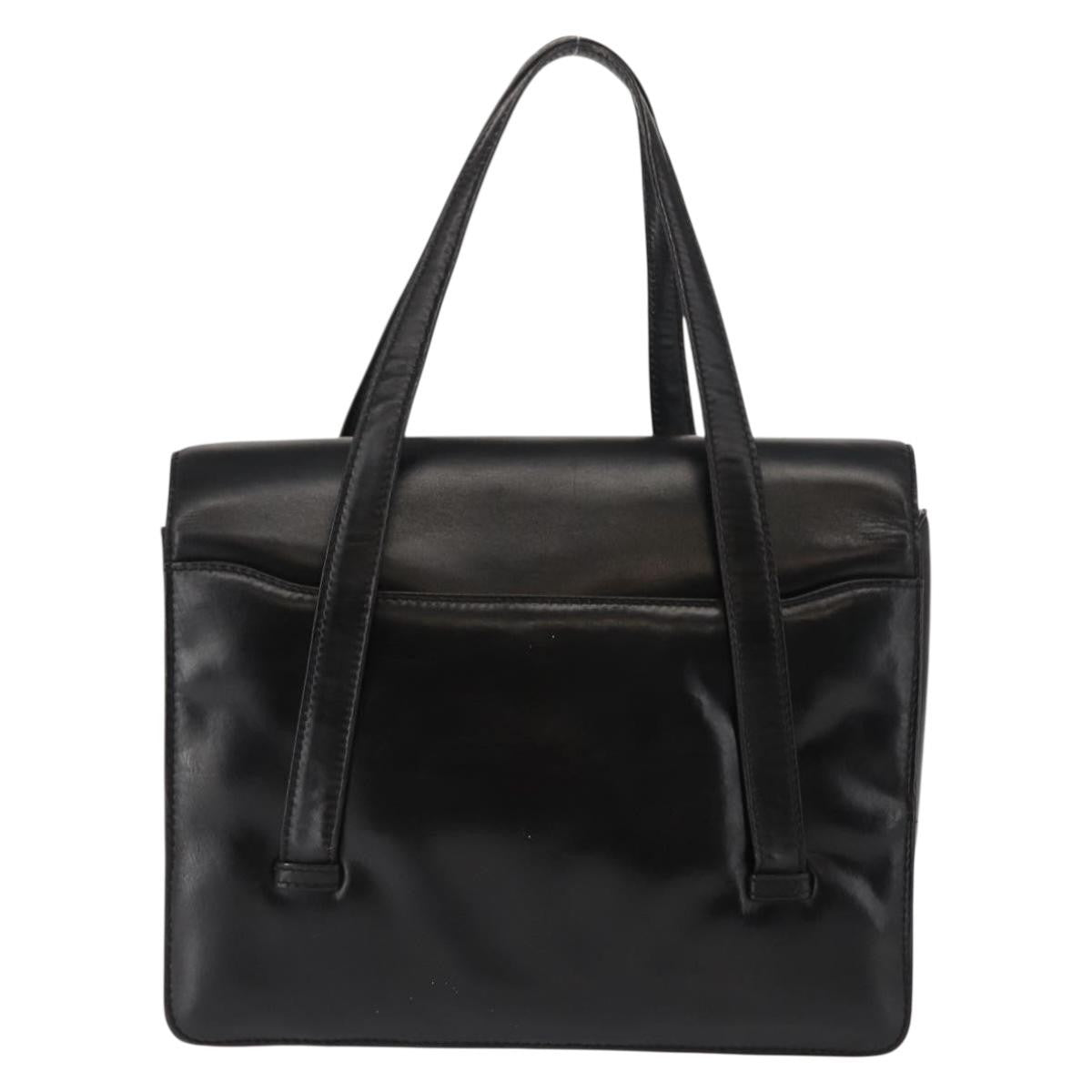 Loewe Anagram handbag Leather, BLACK, LEATHER, Handbag