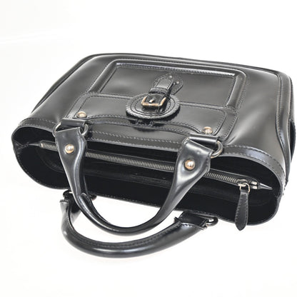 Celine Boogie Satchel Leather, BLACK, LEATHER, Tote bag