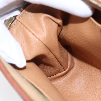 Celine Macadam Pochette Canvas and Leather, BROWN, CANVAS, Clutche & pouche