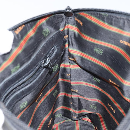 Loewe Anagram handbag Leather, BLACK, LEATHER, Handbag