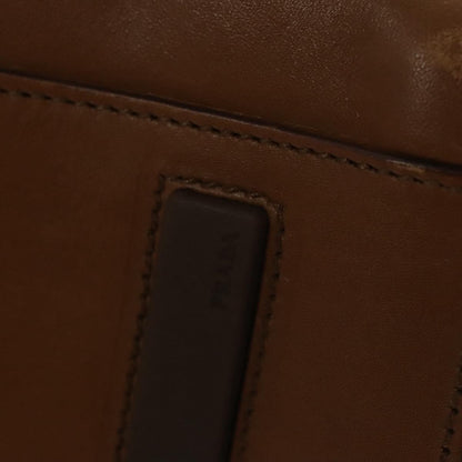 Prada Vintage Handbag Leather, BROWN, LEATHER, Handbag