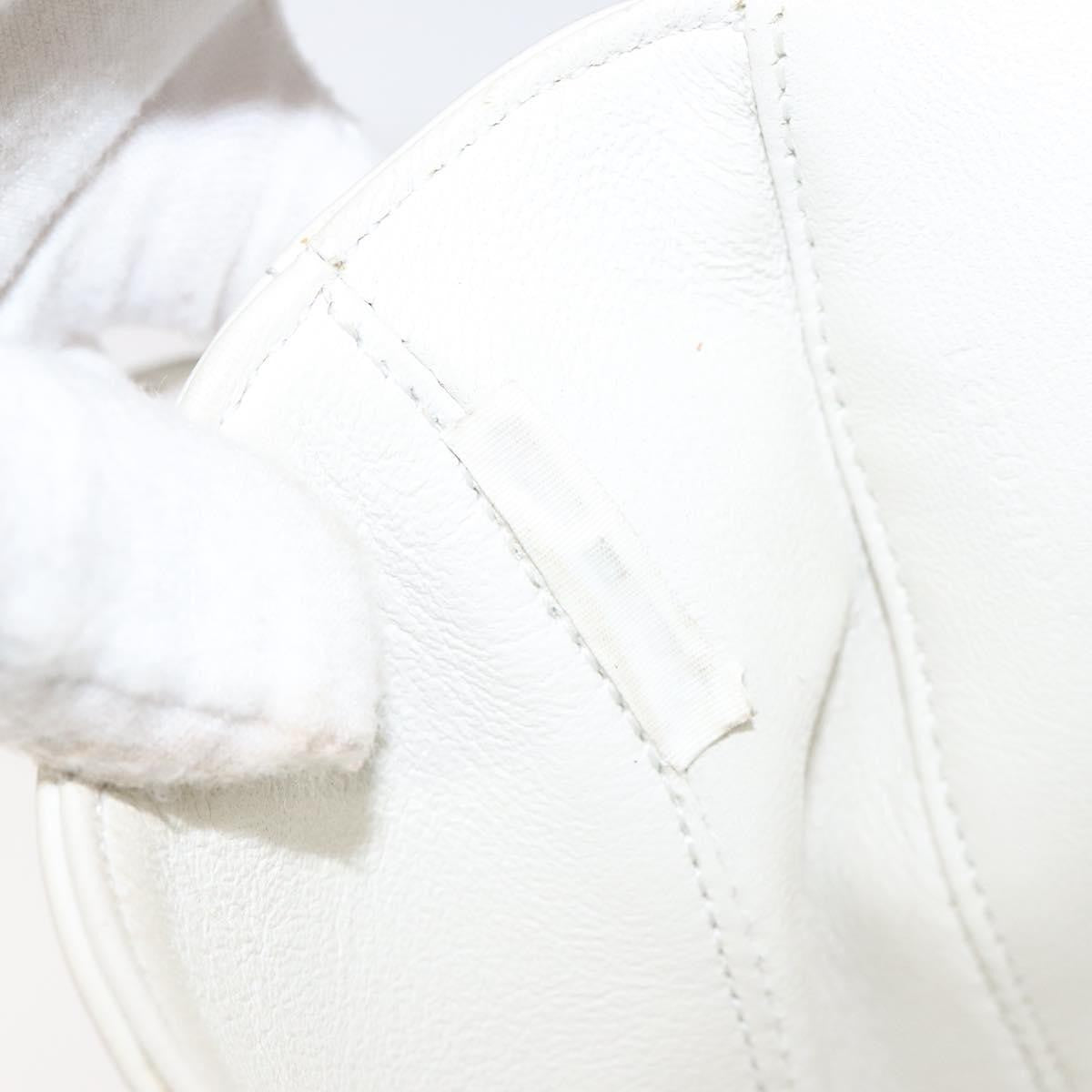 Celine Triangle Bag Leather, WHITE, LEATHER, Handbag