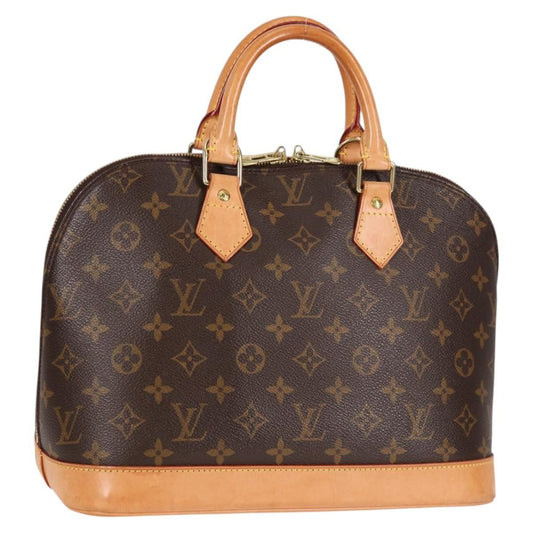 Louis Vuitton Alma Handbag Monogram Canvas, BROWN, CANVAS, Handbag