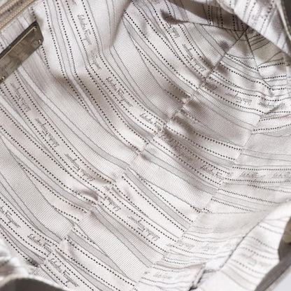 Salvatore Ferragamo Gancini Tote Leather, SILVER, LEATHER, Tote bag