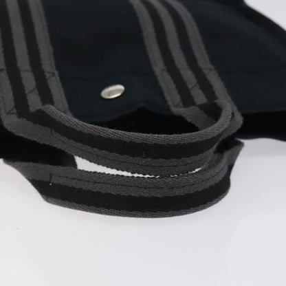 Hermes Fourre Tout Tote Canvas, BLACK, CANVAS, Tote bag