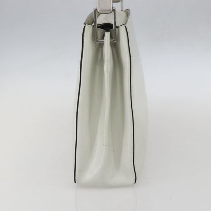 Prada Vintage Handbag Leather, WHITE, LEATHER, Handbag