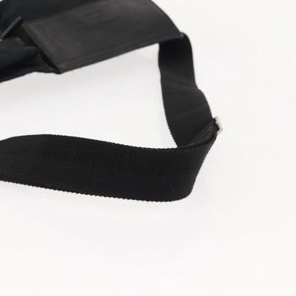 Gucci Vintage Double Belt Bag GG Canvas with Leather, BLACK, CANVAS, Shoulder bag