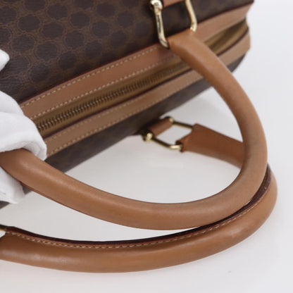 Celine Vintage Macadam Boston bag Canvas, BROWN, CANVAS, Handbag