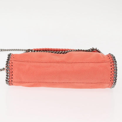 Stella McCartney Falabella Fold Over Crossbody Bag Suede, ORANGE, SUEDE, Shoulder bag