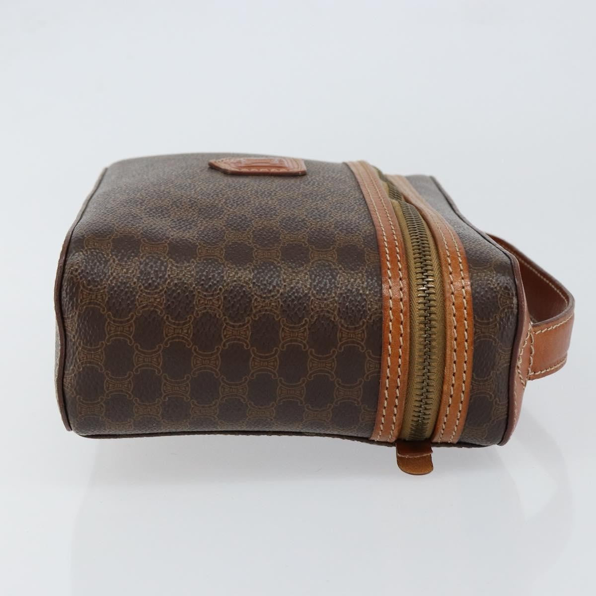 Celine Macadam Vanity Bag Canvas, BROWN, CANVAS, Clutche & pouche