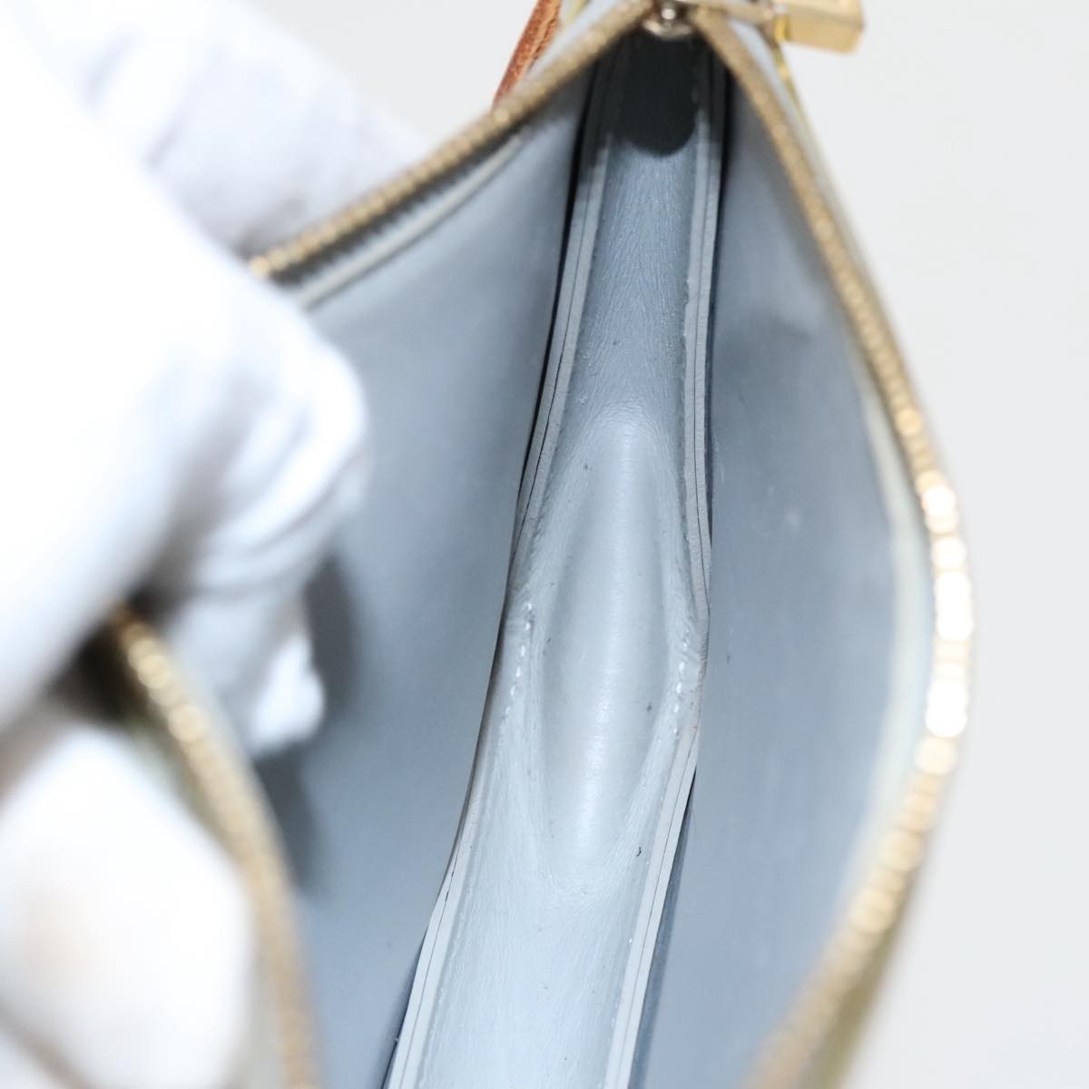 Louis Vuitton Lexington Pochette Monogram Vernis, GRAY, PATENT_LEATHER, Clutche & pouche