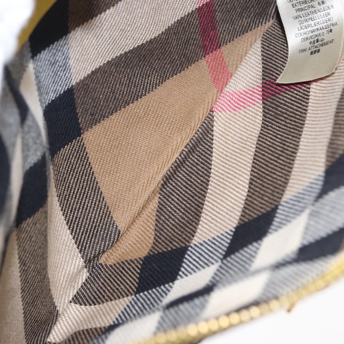 Burberry Vintage Shoulder Bag Leather, YELLOW, LEATHER, Shoulder bag