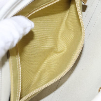 Salvatore Ferragamo Gancini Shoulder Bag Leather, WHITE, LEATHER, Shoulder bag