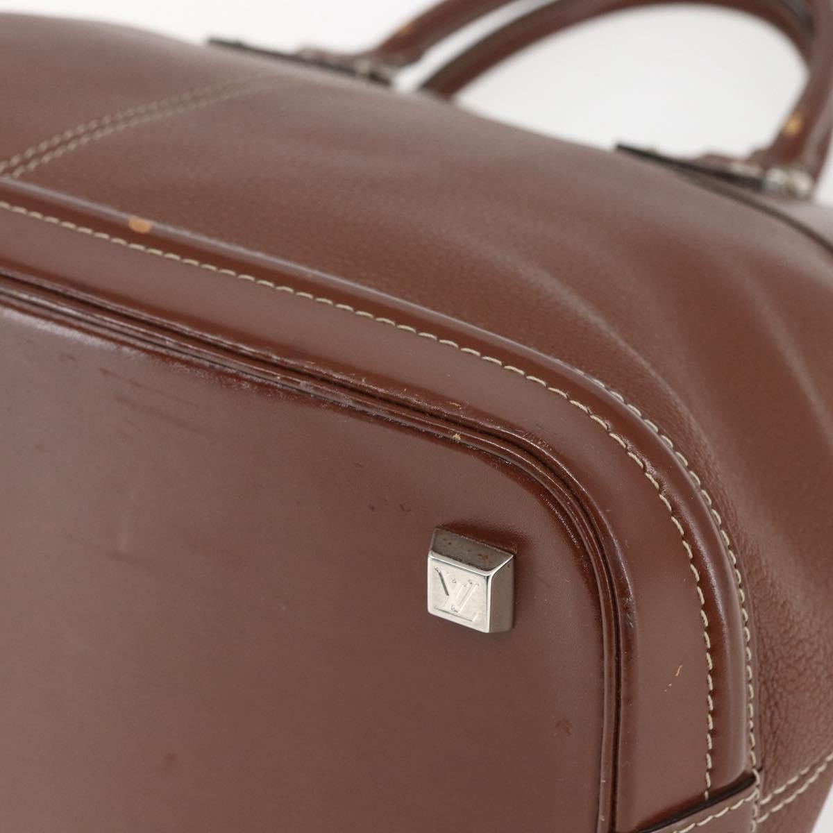 Louis Vuitton Suhali Lockit Handbag Leather, BROWN, LEATHER, Handbag