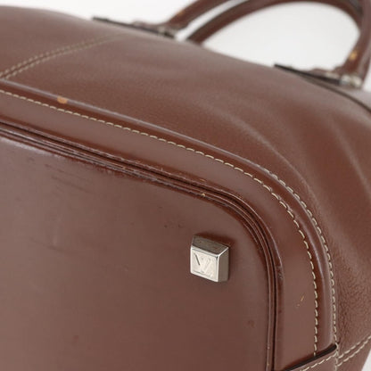 Louis Vuitton Suhali Lockit Handbag Leather, BROWN, LEATHER, Handbag