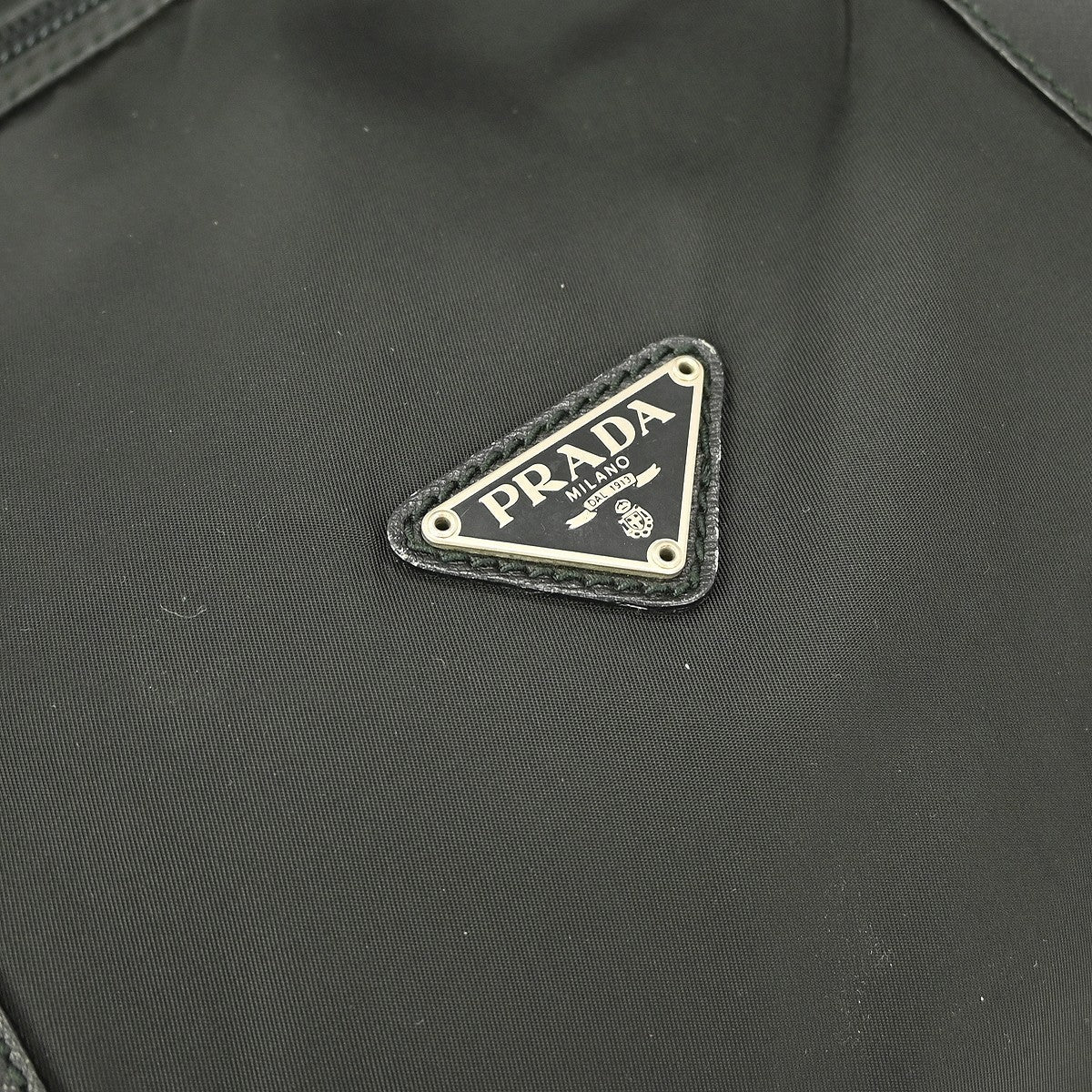 Prada Weekend Duffle Bag Tessuto with Saffiano Leather, BLACK, NYLON, Travel bag