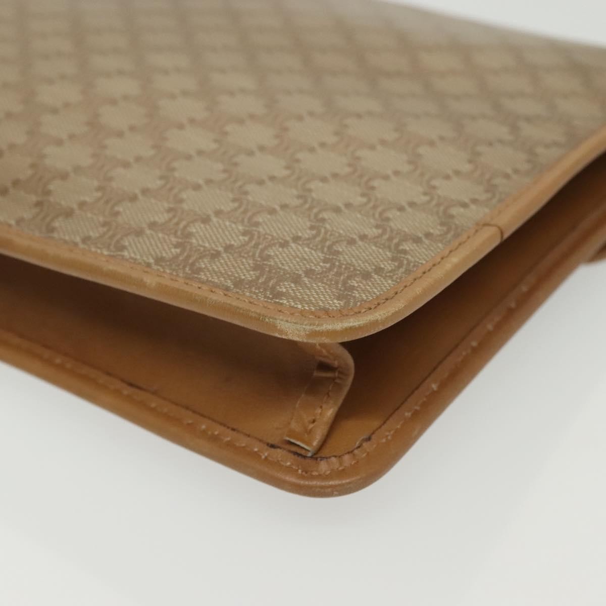 Celine Macadam Pochette Classic, BEIGE, PVC, Clutche & pouche