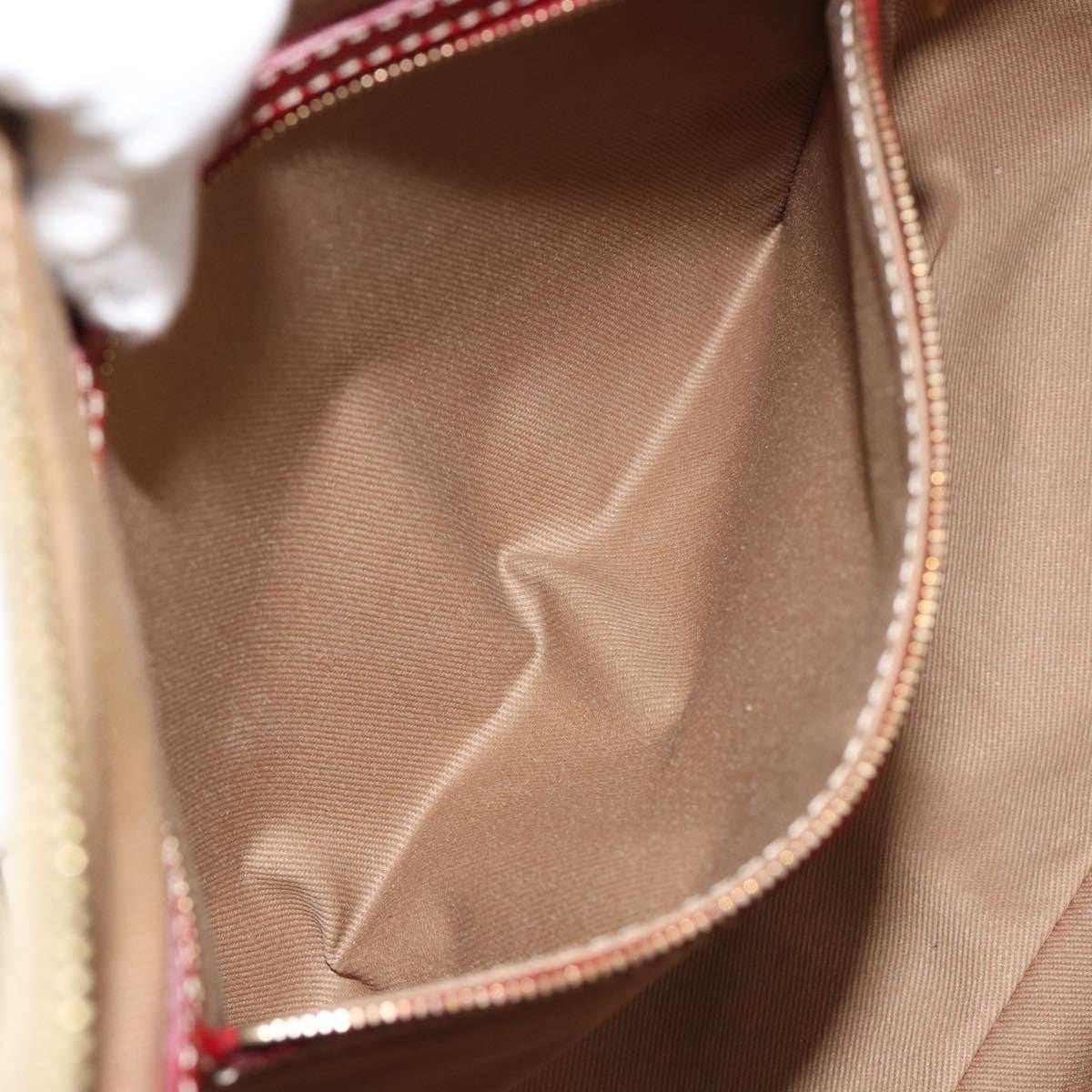 Celine Macadam Shoulder Bag PVC Leather, Beige, Canvas, Shoulder Bag