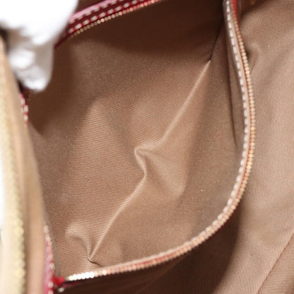 Celine Macadam Shoulder Bag PVC Leather, Beige, Canvas, Shoulder Bag