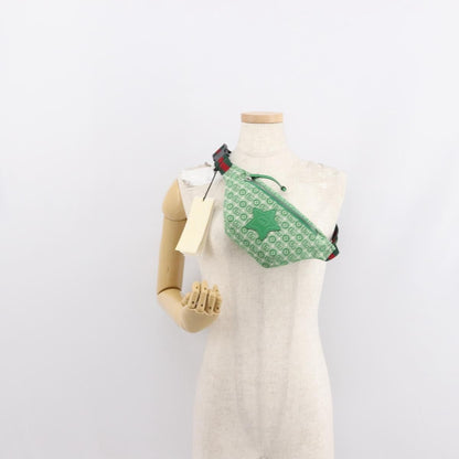 Gucci Waist Pouch Belt Bag GG Canvas, GREEN, CANVAS, Clutche & pouche