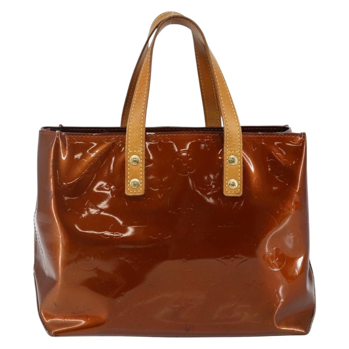 Louis Vuitton Reade Handbag Monogram Vernis, BROWN, PATENT_LEATHER, Handbag