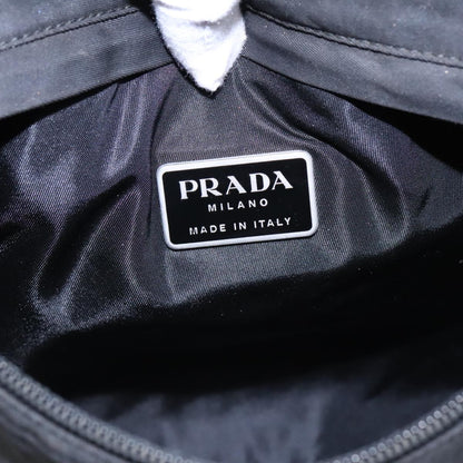 Prada Flat Messenger Bag Tessuto, BLACK, NYLON, Shoulder bag
