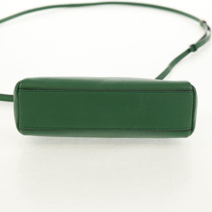 Fendi Peekaboo Bag Leather, GREEN, LEATHER, Handbag