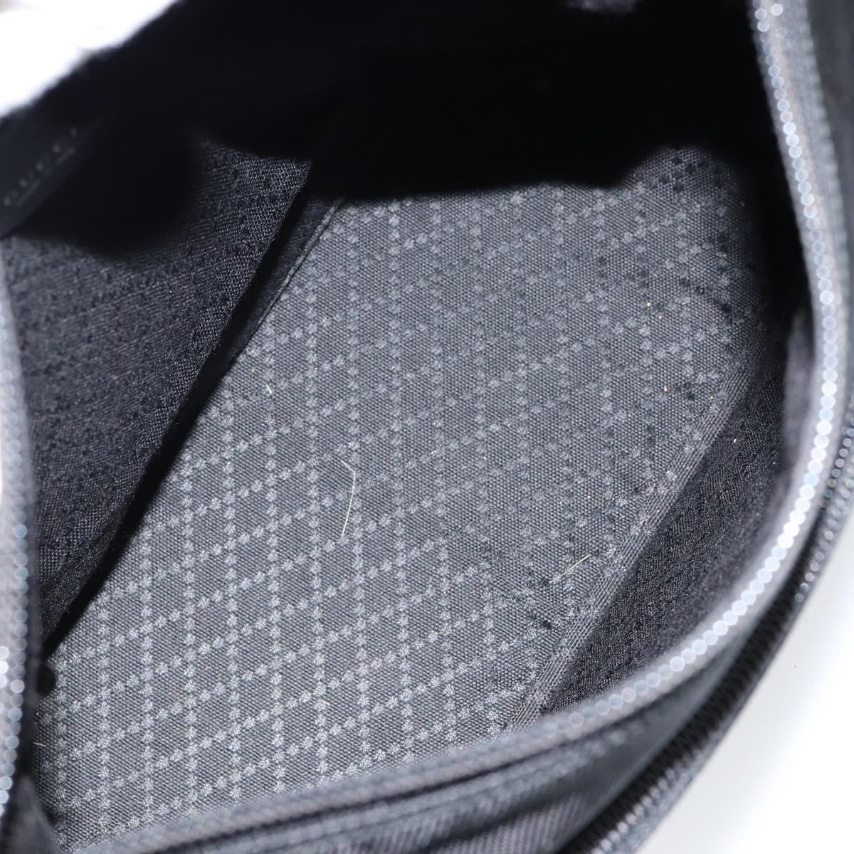 Gucci Vintage Bamboo Handle Bag Nylon, BLACK, NYLON, Handbag