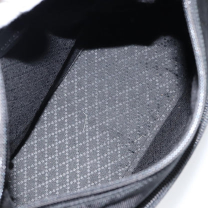 Gucci Vintage Bamboo Handle Bag Nylon, BLACK, NYLON, Handbag