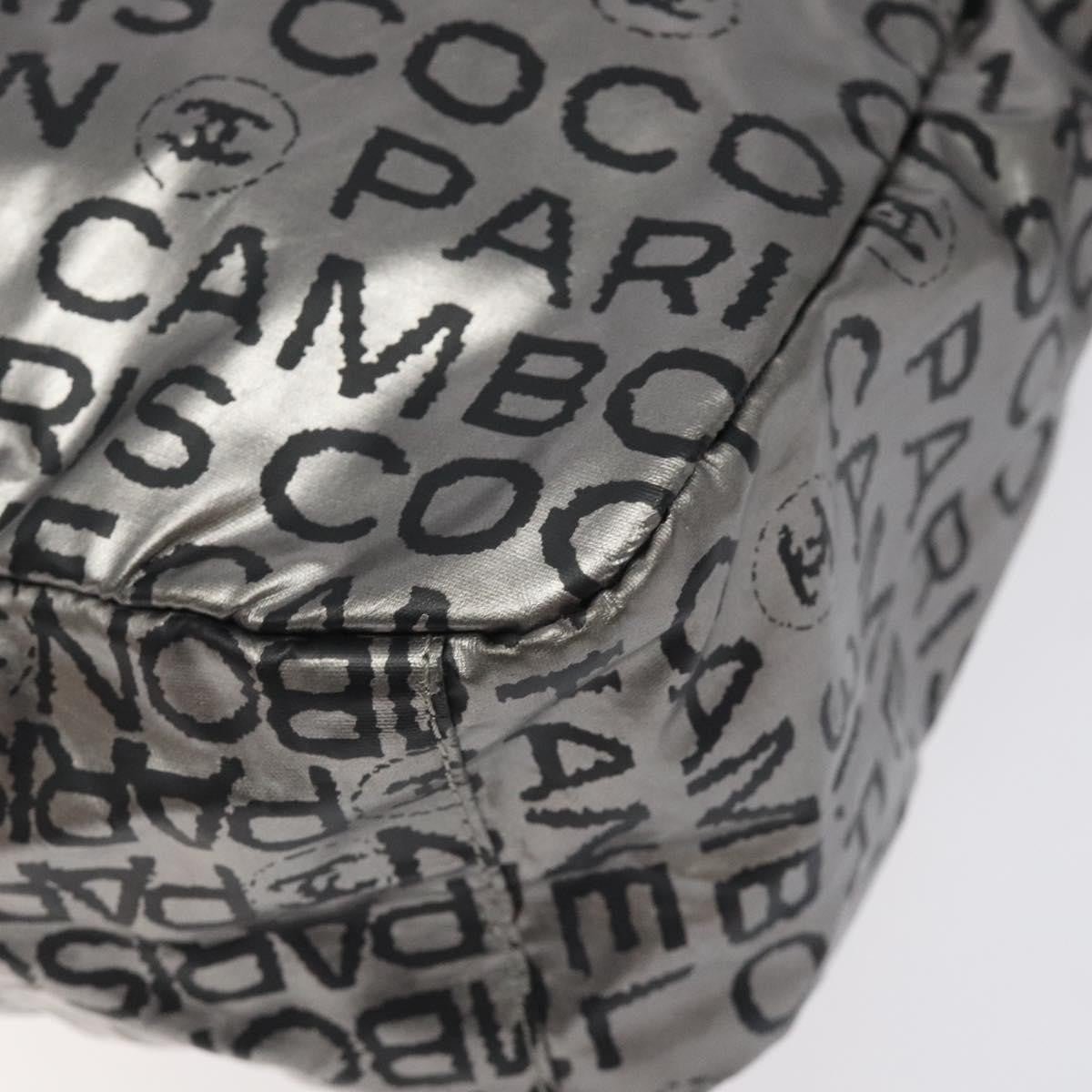 Chanel Unlimited Shoulder Bag Nylon, SILVER, NYLON, Shoulder bag