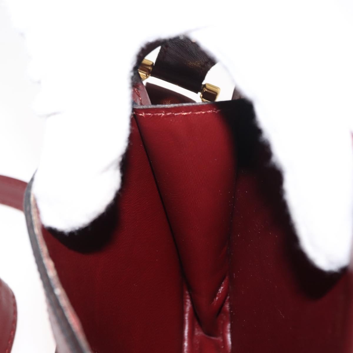 cartier Must de Cartier Shoulder Bag Leather, BURGUNDY, LEATHER, Shoulder bag