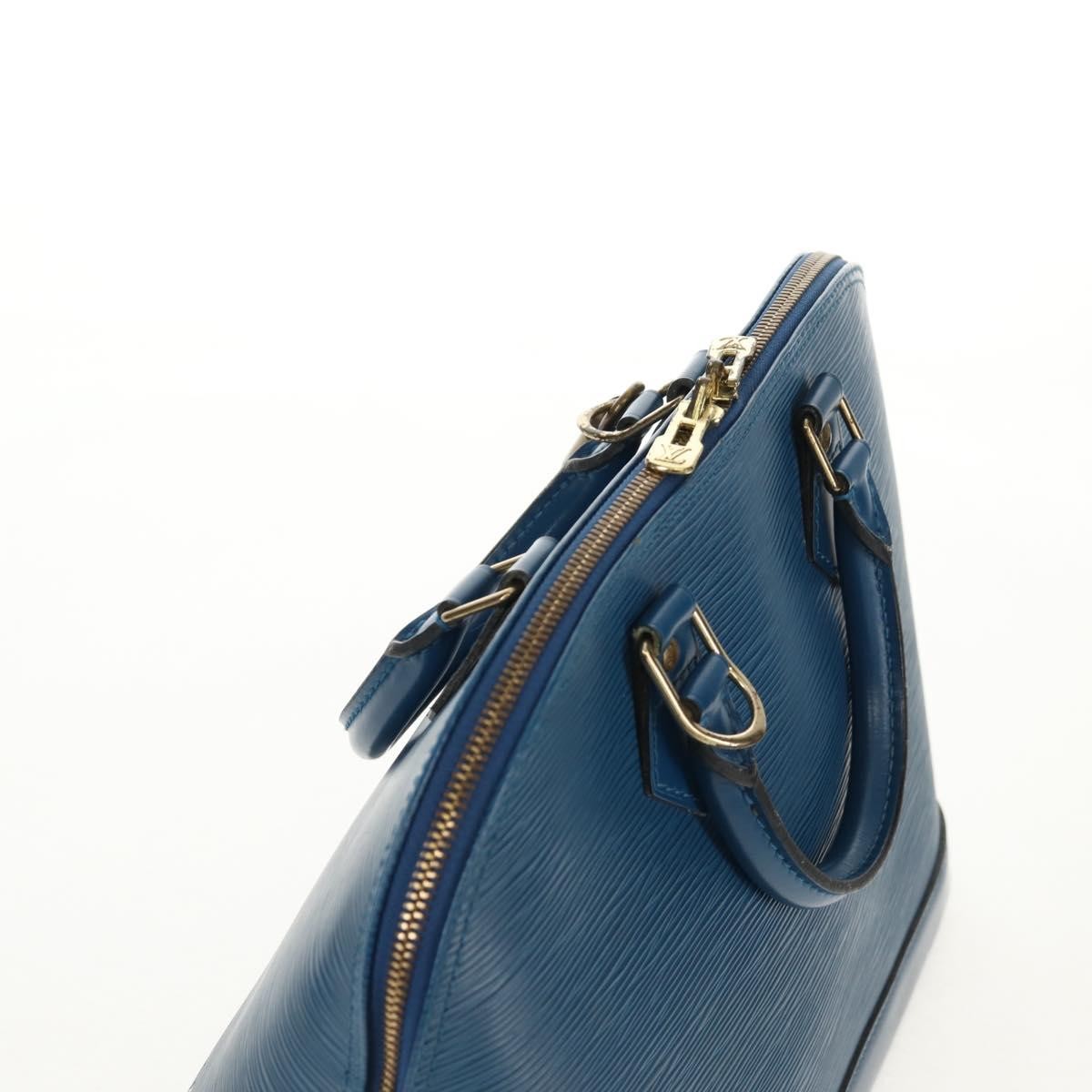 Louis Vuitton Alma Handbag Epi Leather, BLUE, LEATHER, Handbag