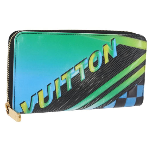 Louis Vuitton Zippy Wallet NM Epi Race édition limitée, Blue, Leather, Wallet